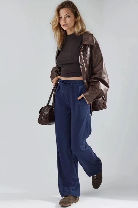 Modal Touch Plissierte Palazzo-Hose - Image 6