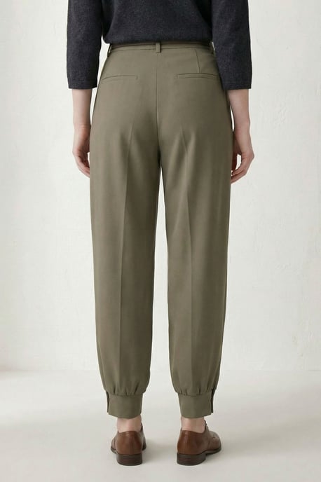 Gürtel-Bedruckte Leg Tailored Hose - Image 5