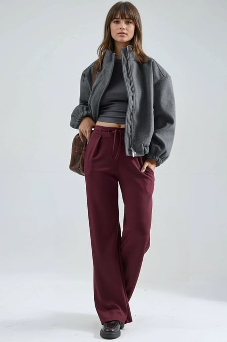 Modal Touch Plissee Palazzo-Hose - Image 4