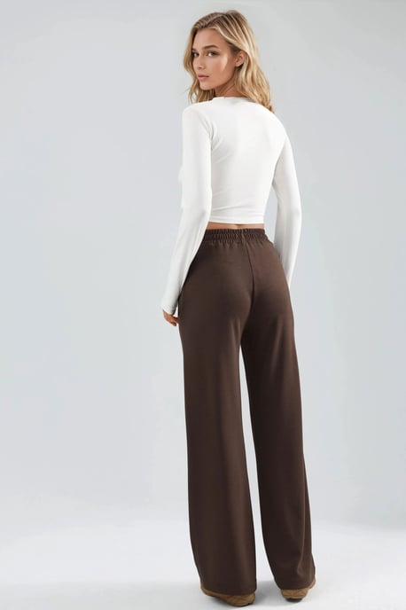 Modal Touch Plissierte Palazzo-Hose - Image 2