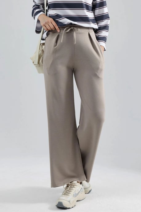 Modal Touch Plissee Palazzo-Hosen - Image 1