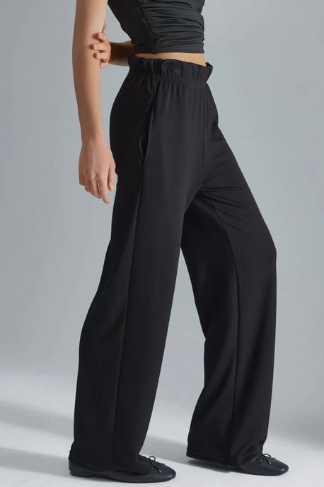 Modal Touch Elastischer Taillen Gerade Beinform Hose - Image 4