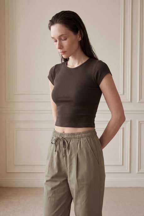 Hosen mit Taschen und Kordelzug in Knöchellänge - Image 6
