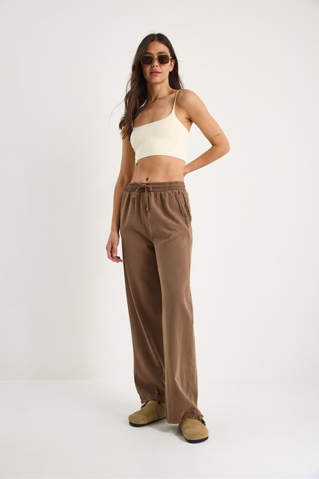 Elastische Bund gerade geschnittene Hosen - Image 3