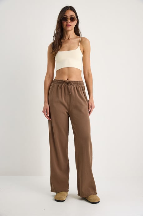 Elastische Bund gerade geschnittene Hosen - Image 4