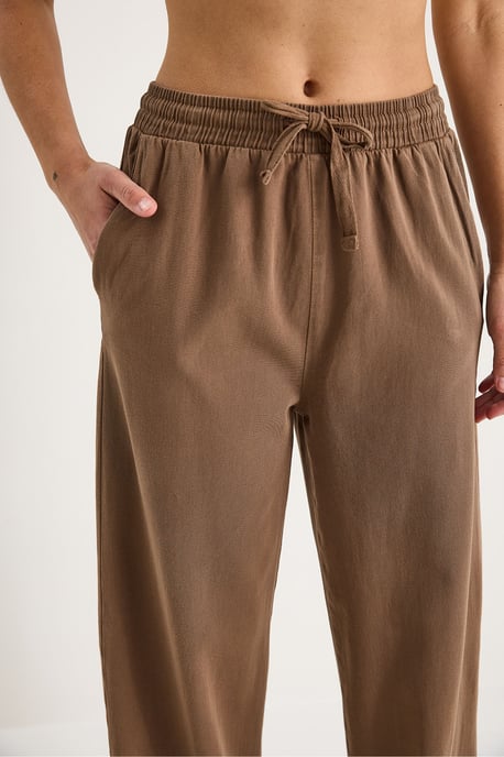 Elastische Bund gerade geschnittene Hosen - Image 5