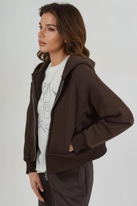 Lässiger Zip-Hoodie - Image 4