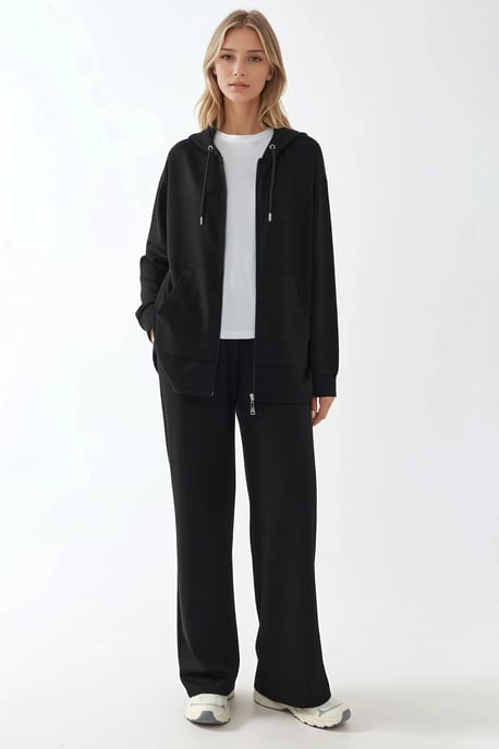 Hooded Long Sleeve Hoodie mit Reißverschluss - Image 4