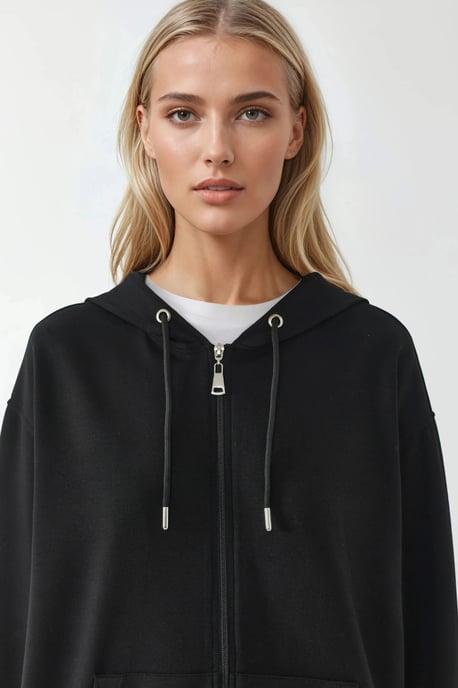 Hooded Long Sleeve Hoodie mit Reißverschluss - Image 6
