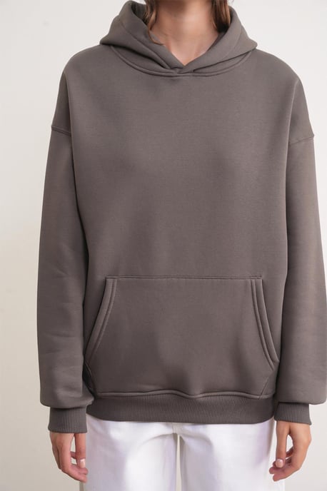 Übergroßer Kapuzenpullover mit Tasche - Image 5