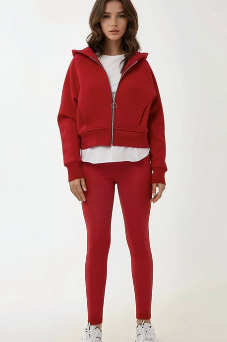 Lockere Passform mit Reißverschluss Hoodie - Image 6