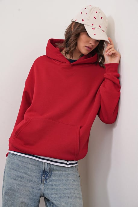 Übergroßer Kapuzenpullover mit Tasche - Image 4