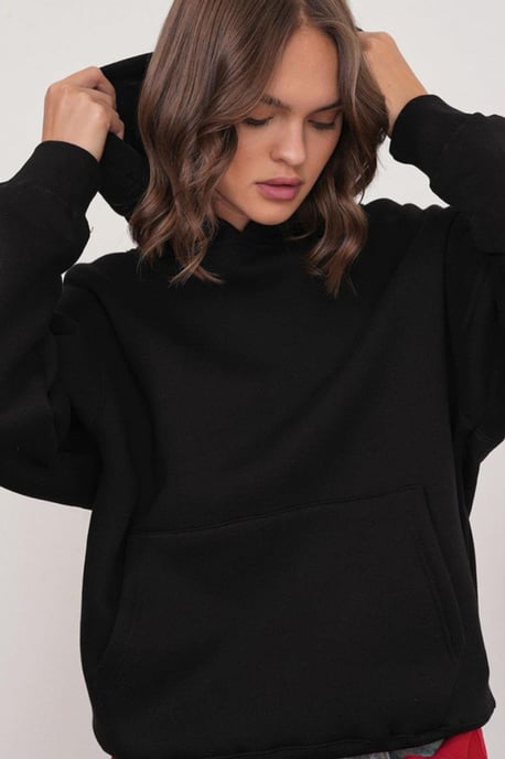 Übergroßer Kapuzenpullover mit Tasche - Image 5
