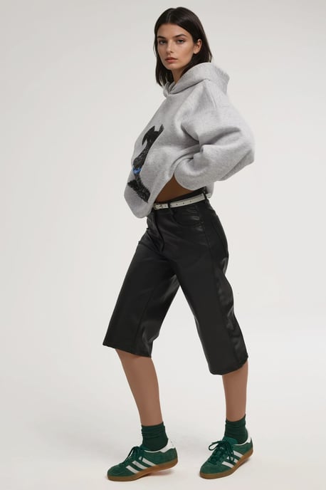 Übergroßer bedruckter Kapuzenpullover - Image 3
