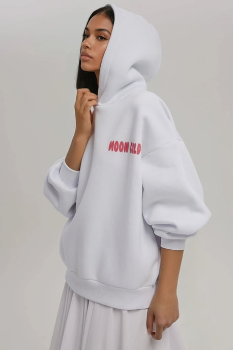 Übergroßer bedruckter Kapuzenpullover - Image 2
