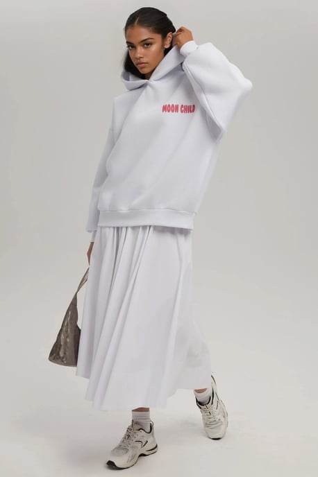 Übergroßer bedruckter Kapuzenpullover - Image 3