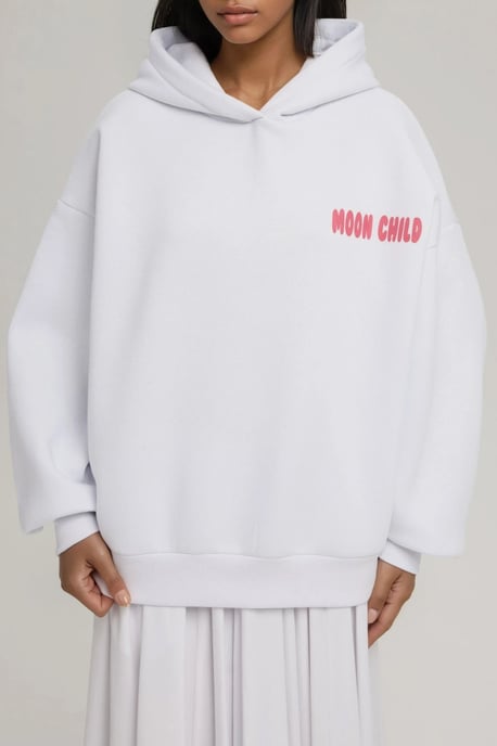 Übergroßer bedruckter Kapuzenpullover - Image 6