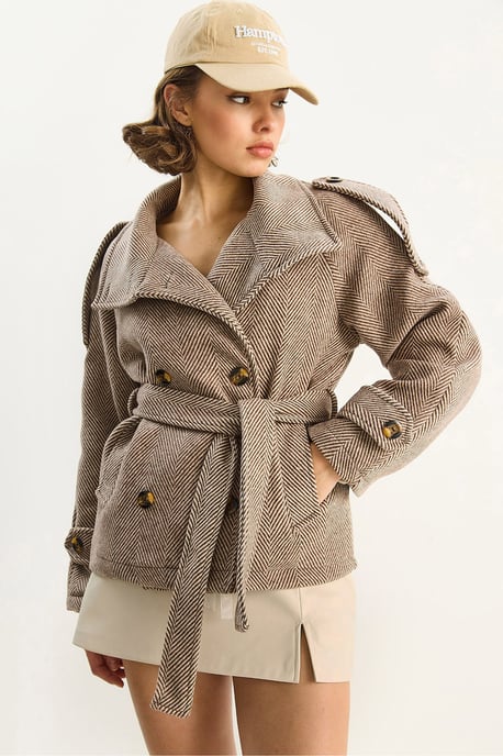 Lässige Passform Jacke mit Knopfverschluss - Image 1