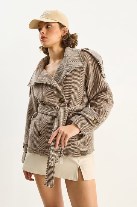 Lässige Passform Jacke mit Knopfverschluss - Image 4