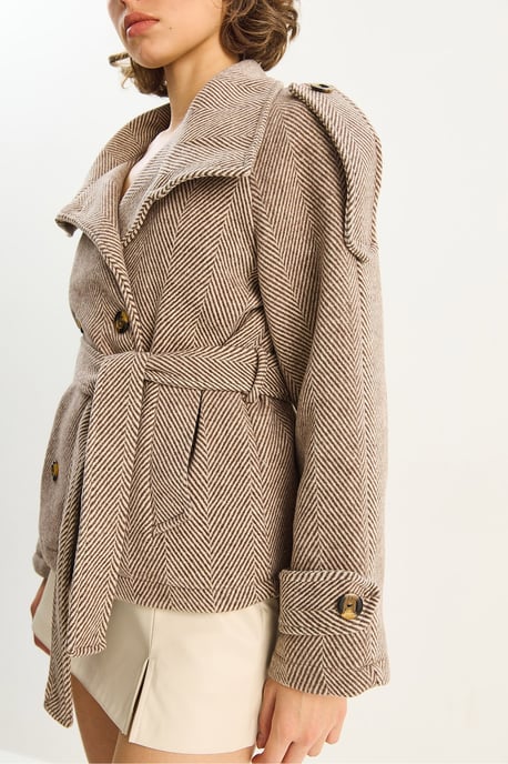 Lässige Passform Jacke mit Knopfverschluss - Image 5