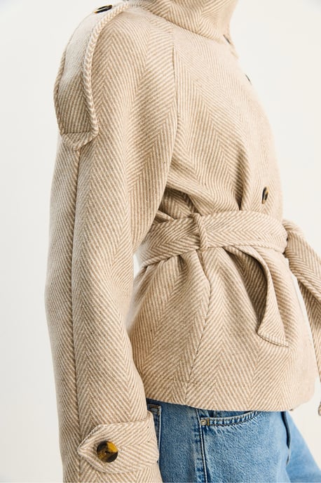 Lässige Passform Knopfverschlussjacke - Image 5