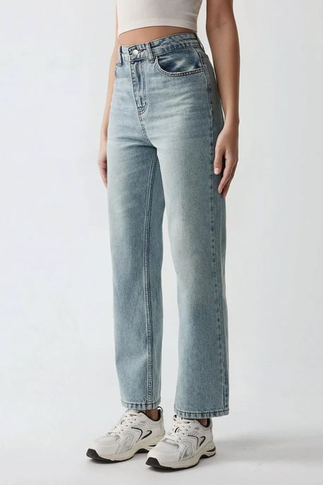 Gerade geschnittene Denim-Jeans - Image 2