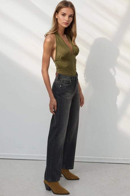 Gerade geschnittene Denim-Jeans - Image 4