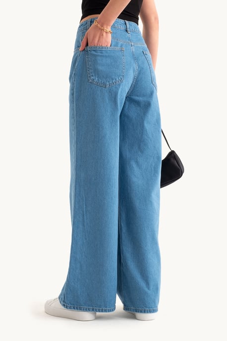 Hochtaillierte Super Weite Bein Jeans - Image 2