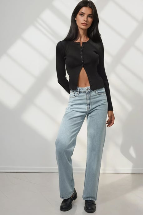 Gerade geschnittene Denim-Jeans - Image 2