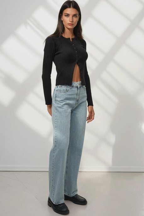 Gerade geschnittene Denim-Jeans - Image 5