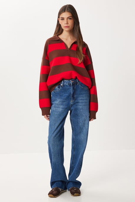 Hoch geschnittene gerade Jeans - Image 2