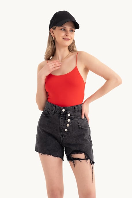Spaghetti-Träger Basic Cropped Cami Top - Image 3