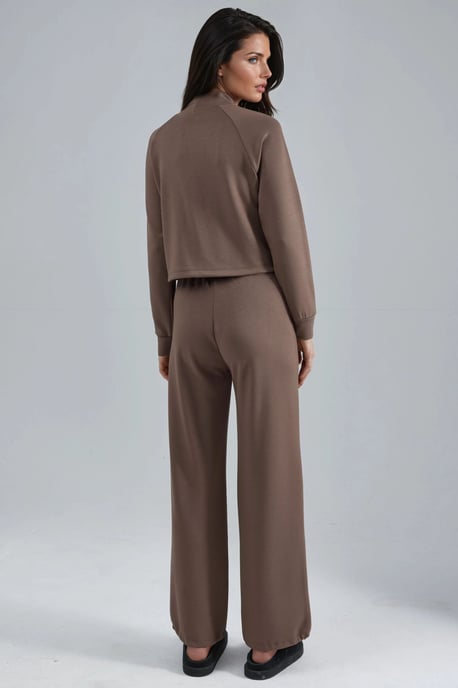 Modal Touch Halbhalsbluse & Hose mit elastischem Bund - Image 3