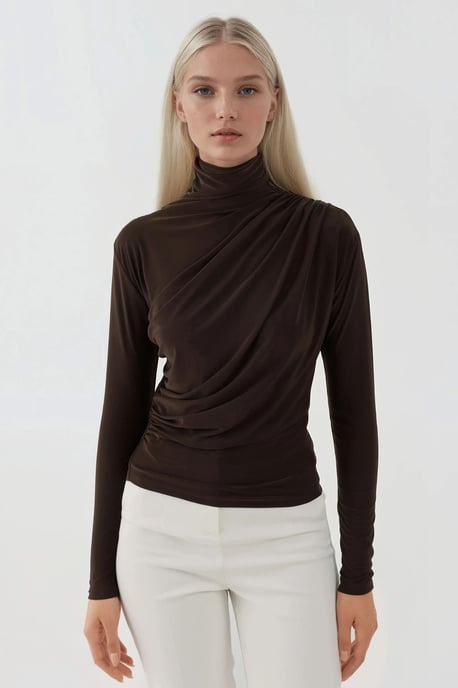 Elegantes Soft-Touch Langarm-Strickoberteil - Image 1