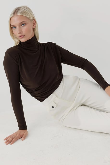 Elegantes Soft-Touch Langarm-Strickoberteil - Image 3
