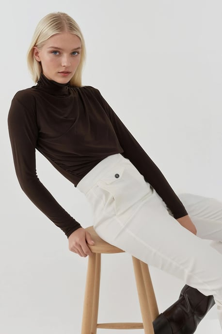Elegantes Soft-Touch Langarm-Strickoberteil - Image 4