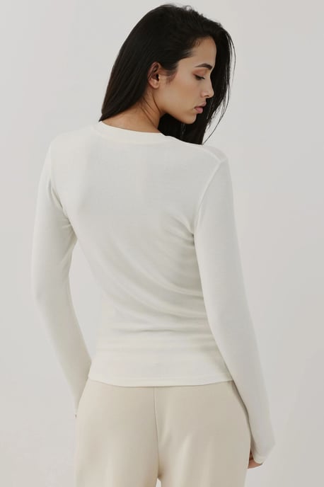 Ultraweiches Slim Fit Rundhals Langarm Basic Top - Image 6