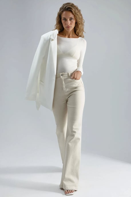 Boot-Ausschnitt Cashmere-Mix Ultra-Leichte Bluse - Image 5