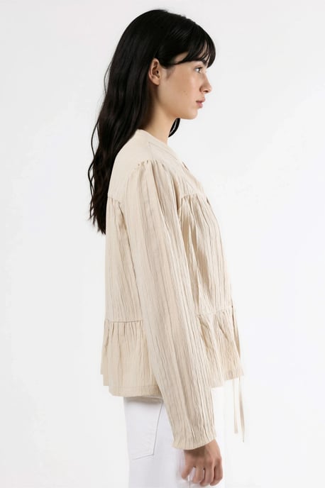 Langarm-Bluse mit Tippetkragen - Image 4