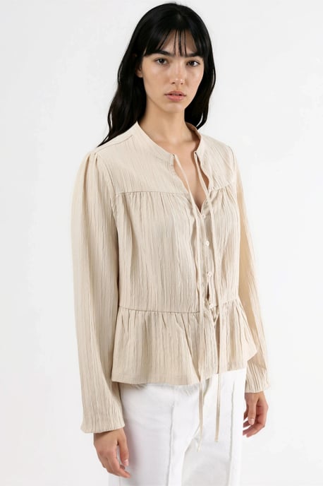 Langarm-Bluse mit Tippetkragen - Image 6
