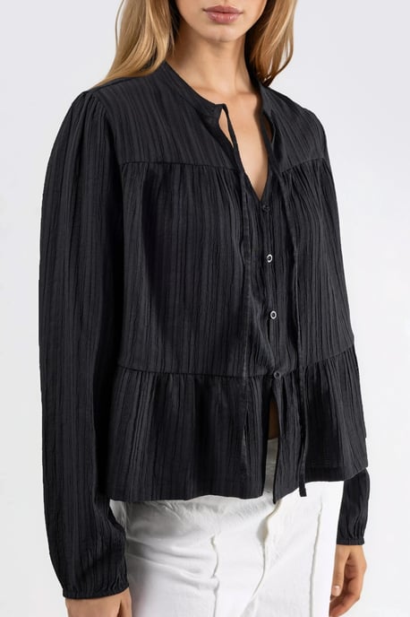 Langärmlige Bluse mit Tippetkragen - Image 5