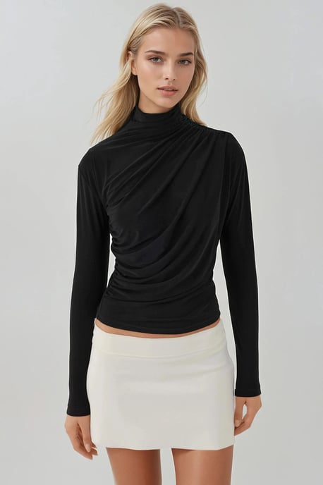 Elegantes Soft-Touch Langarm-Stricktop - Image 2