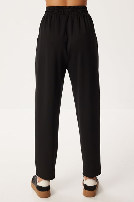 Rundhalsausschnitt Bluse & High-Waist Straight Leg Zweiteiliges Set - Image 6