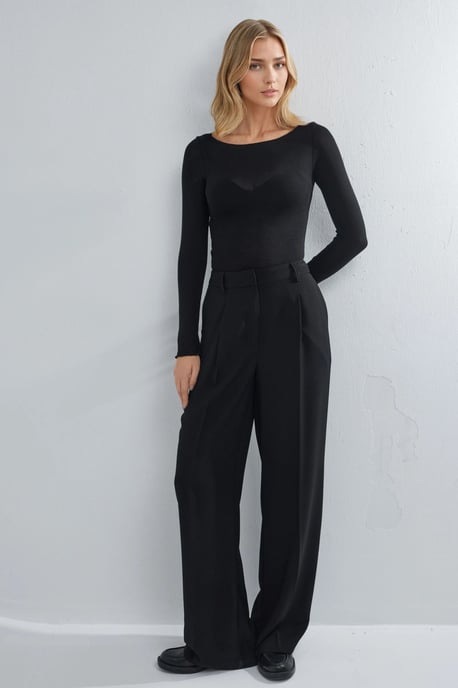Boot-Neck Cashmere-Mischung Ultraleichte Bluse - Image 4