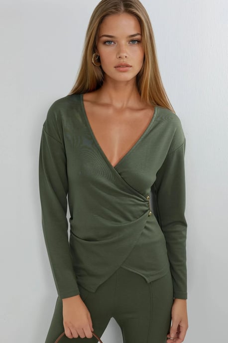 Bluse und Hose im Set mit Accessoire-Details - Image 3
