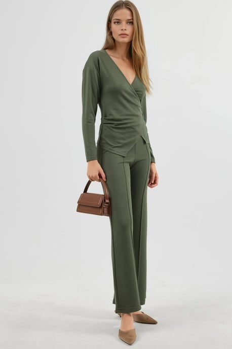 Bluse und Hose im Set mit Accessoire-Details - Image 6