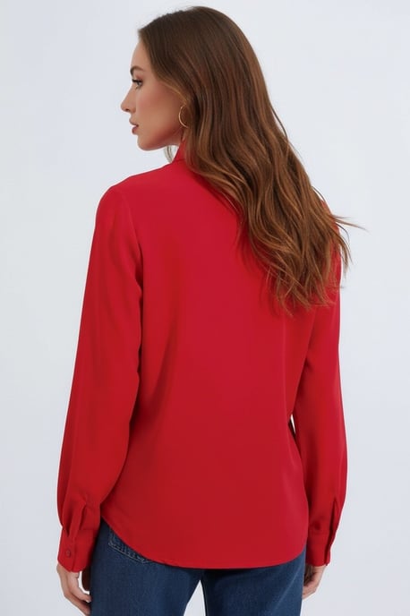 Schalkragen lässige Bluse - Image 3