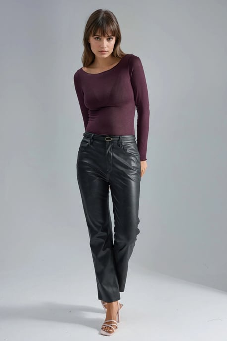 Bootausschnitt Cashmere-Mix Ultra-Leichte Bluse - Image 3