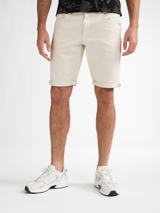 Petrol Industries - Jackson Bunte Denim Shorts Coconut Herren - Weiß - Image 1