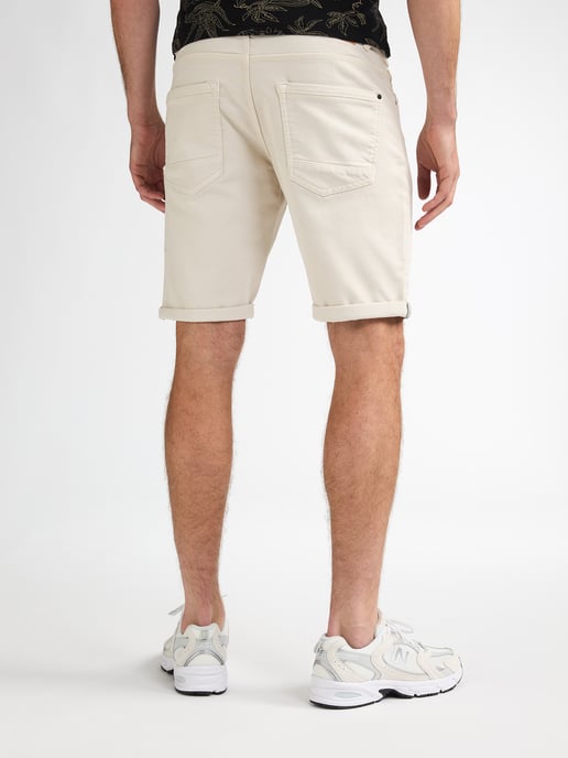 Petrol Industries - Jackson Bunte Denim Shorts Coconut Herren - Weiß - Image 4